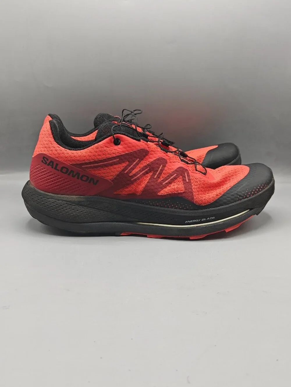 Salomon Pulsar Trail Running Shoes Red Black Sneakers 416029 Men's 11.5 US